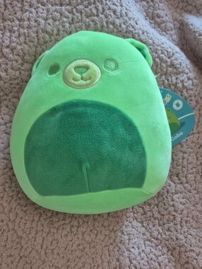 Squishmallows Green Bear Plush - Light & Dark Green
